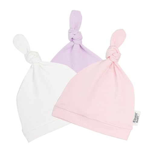 FRCOLOR 3Pcs Newborn Cotton Hats Breathable and Elastic Beanie Caps for Boys for Boy Girl and for Delicate Skin
