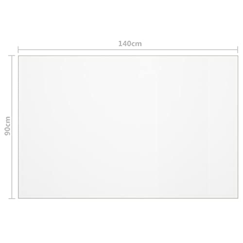Protection de table PVC mat 140x90cm 2mm tapis protège table rectangulaire - 6