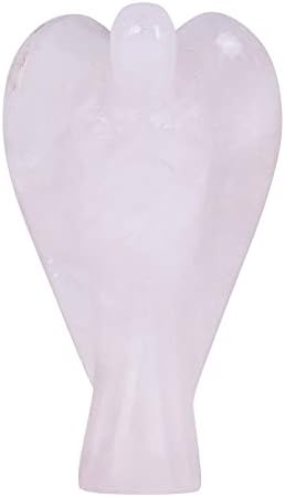 FASHIONZAADI Opalite Gemstone Angel Guardian Pocket Angels Figurine For Reiki Healing Crystal Statue Hand Carved Chakra Balancing Aura Cleansing & Love Crystals Size :- 50-60 Mm Apr. (Set of 3)
