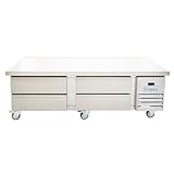 Empura 74" Four-Drawer Chef Base | Self-Contained Undercounter Refrigerated Equipment Stand for Restaurant Cafeteria Worktop | 1,110 lbs Capacity | 74"W x 31.9"D x 26"H, Stainless Steel, 115v, NSF