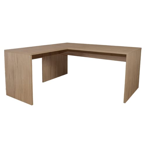 Genérico OFILIKE. Escritorio de Esquina a la Izquierda. Mesa en Forma de L. para Oficina, Estudio, Trabajo. Fabricado en Madera, Roble (200x80)