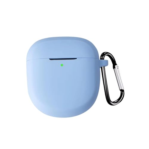 Image of Protective Silicone Cover Compatible with Bose QuietComfort Earbuds II 2022 / QuietComfort Ultra 2023 / QuietComfort Ultra 2nd Gen Charging Case (Earbuds & Charging Case not Included) Light Blue