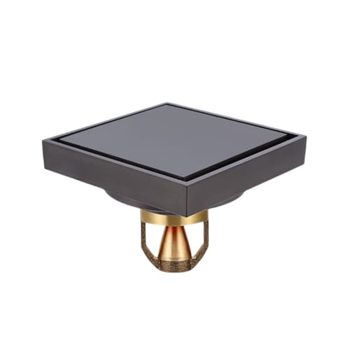 Coladores De Desagüe Desagüe De Suelo Invisible Totalmente De Cobre para Baños con Gran Capacidad E Incrustación De Azulejos Levitación Magnética Gris