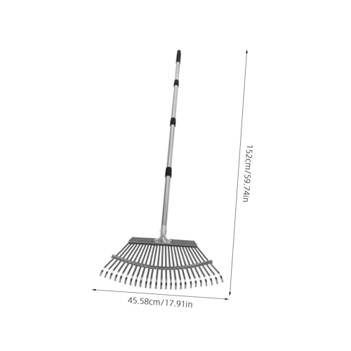 Râteau à métal robuste réglable pour outil de jardinage ameublissement sol