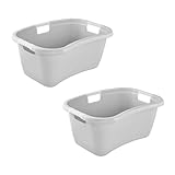 keeeper janne 2x Ergonomische Wäschewanne, Anti-Rutsch-Softgriffe, 50 l, Nordic...