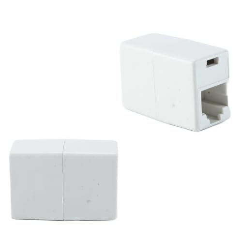 Ausi RJ11 6P4C Inline-Koppler, Modular Buchse auf Buchse Gerade Telefon-Verlängerungskabel Kabelkoppler Adapterbuchse, 10 Stück