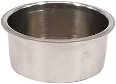 Hsthe Sea Espresso Maker Filter Basket Cup, 2 Cup Stainless Steel Coffee Portafilter Basket 51mm Single Wall NonPressurized Porous Filter