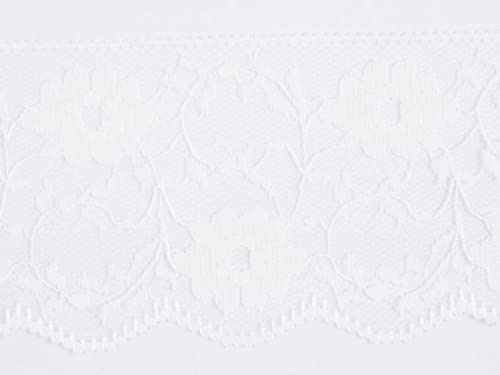 Passamaneria essenziale in nylon delicato da 60 mm, colore avorio
