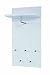 Produktbild HAKU Möbel 42358 Wandgarderobe 49 x 31 x 100 cm, weiß / edelstahloptik
