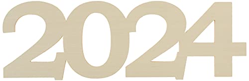 Collage and Wood, Inc. 24 Inch 2024 Wooden Senior Photo Prop Numbers | Picture Props | Graduation Sign | Class of 2024 | Senior Signs | Photo Studio Prop