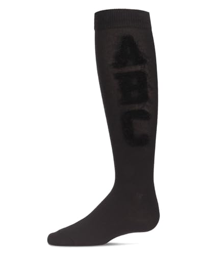 MeMoi Girls' Chenille ABC Knee-High Socks