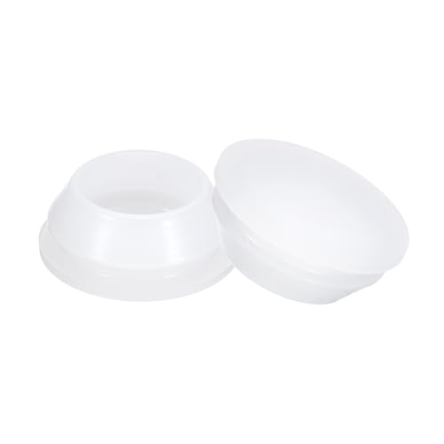 Image of uxcell 8 Pcs Silicone Plugs, Rubber Round Snap in Locking Hole Plugs for 18-19mm Hole, Hole Stoppers Waterproof Hole Plug for Metal Tube, Furniture End Caps Inserts, Clear