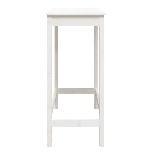 Petite table à manger stable en pin blanc pour petits espaces et studios - 7
