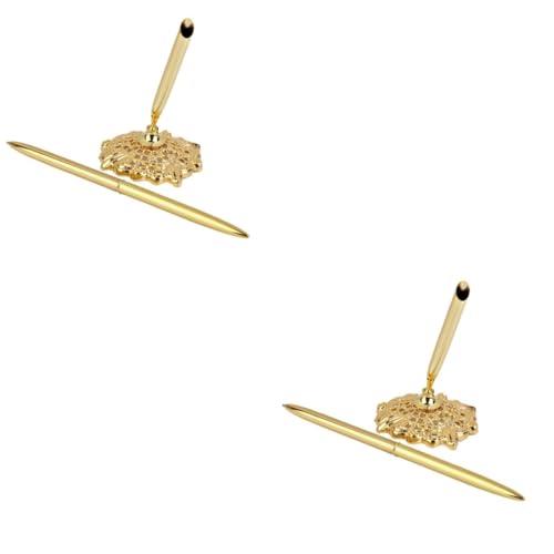 Stylo de mariage livre d'or doré avec diamant pour sublimer vos tables de fête