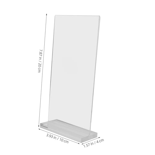 Présentoir de prix acrylique POPETPOP support table menu 4 pièces
