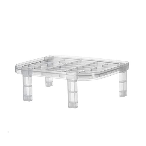 Wuluwala Estante de drenaje de placa de plástico multifuncional apilable, estante de almacenamiento de palillos para gabinetes de cocina Cover