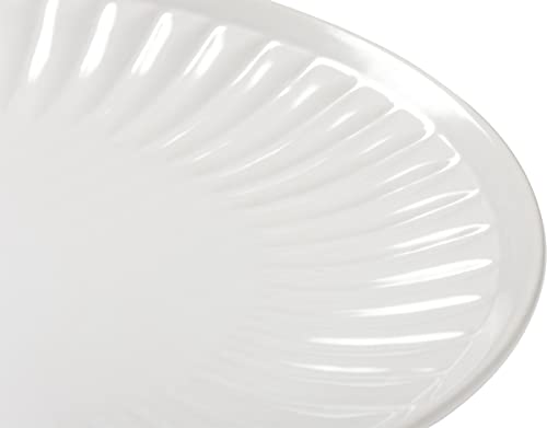 Primitives-by-Kathy-Set-of-4-Fluted-Cream-Colored-Stoneware-Dinner-Plates Primitives by Kathy Set of 4 Fluted Cream Colored Stoneware Dinner Plates