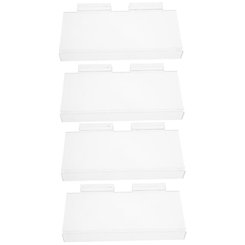OFFSCH 2sets Acrylic Shoe Display Shoe Rack Slat Wall Shelves Store Retail Display 2pcs*2