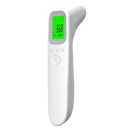 Termómetro De Frente De Oído - Medidor De Temperatura Sin Contacto, Termógrafo Electrónico Digital De Frente | Comprobador De Temperatura Infrarrojo 4 En 1, Monitor Termográfico Para Niños, Jóvenes, A