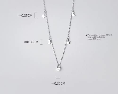 Colliers en argent 925 sterling avec pendentif étoiles simples de prestige