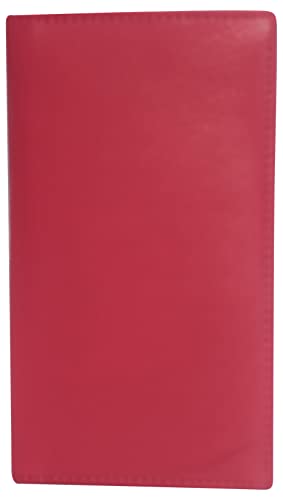 RFID Blocking Bifold Genuine Leather Credit Card ID Holder Long Wallet (Hot Pink)3