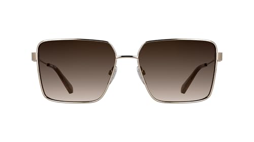 Lunettes de soleil Calvin Klein Jeans CKJ26201S en or rose et miroir doré