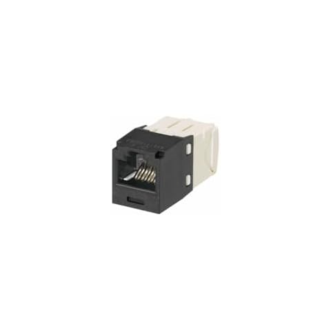 Panduit CJ688TGBL Category-6 8-Wire TG-Style Jack Module, Black Cover