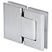 CRL 31M8015SN Brushed Satin Nickel Vernon 180 Glass-to-Glass Hinge