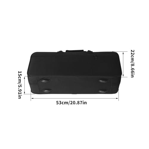 Étui pour accessoires de trompette robuste avec pochette ergonomique noire - 4