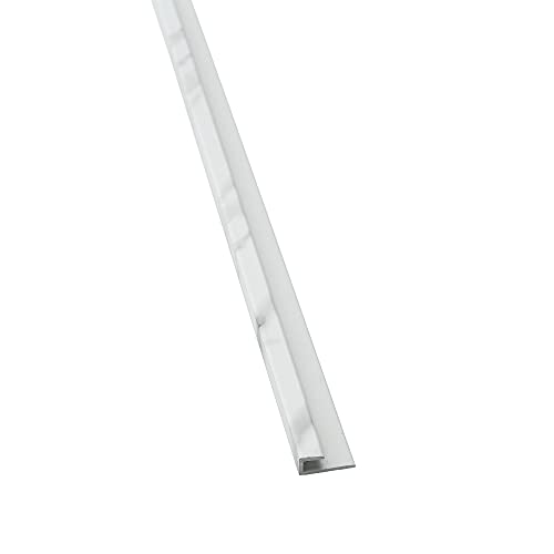 Palisade Vinyl J-Trim in Carrara Marble (6 in. Sample)