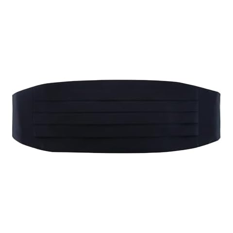Trafalgar Sutton Silk Cummerbund, Black Cover