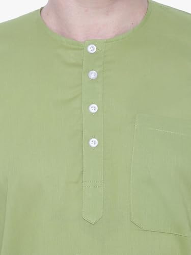 Image of Rajubhai Hargovindas Men's Pure Cotton Short Kurta | Pack of 2 |