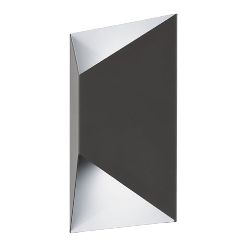 Eglo PREDAZZO Wall Light, Galvanised Steel, Integrated, 2.5 W, Anthracite/White | 93994