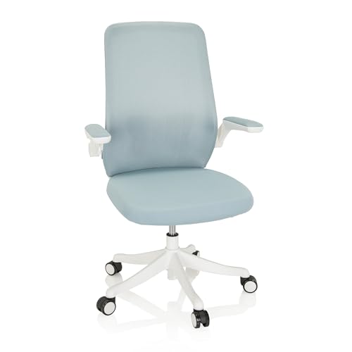 hjh OFFICE 830105 Bürostuhl Miko W Stoff Hellblau/Weiß Schreibtischstuhl...