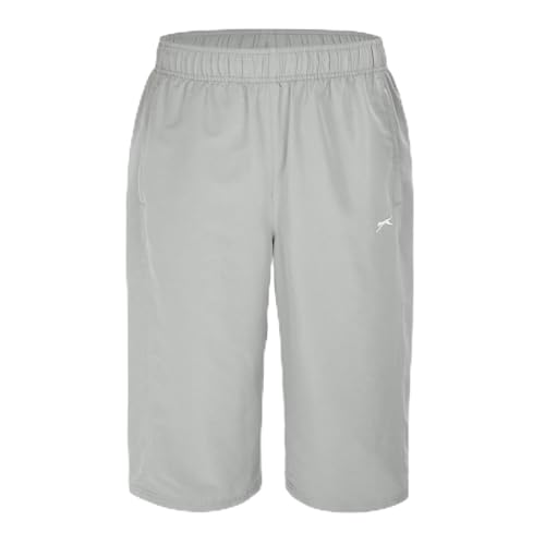 Slazenger Mens Three Quarter Length Tracksuit Bottoms Light Grey L