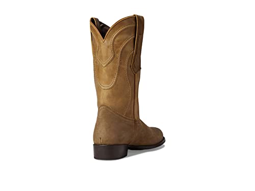 Image of Dingo Mens Whiskey River Embroidered Round Toe Pull On Casual Boots Mid Calf - Beige, Brown