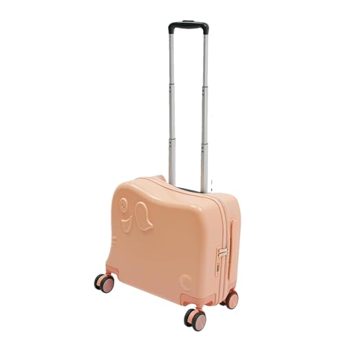 Equipaje para niños con ruedas, maleta rodante en forma de elefante para niños pequeños | Equipaje de mano para niños pequeños linda maleta para niños y niñas, Pink, Refer to description, Unisex