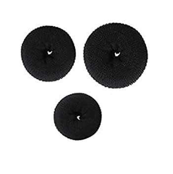H-STYLE STORE Hair Donut Bun Maker for Women & Girls – Puff Juda Bun Shaper – Hair Accessories for Women – Pack of 3 (Small, Medium & Large)