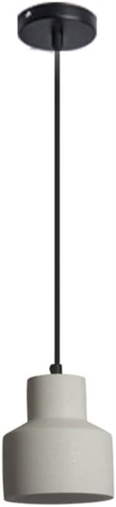 HXYSXHJUO Industrial Cement Pendant Light Fixture - Vintage American Style Chandelier for Kitchen Island, Bar, and Restaurant E27 Compatible Gray(White)