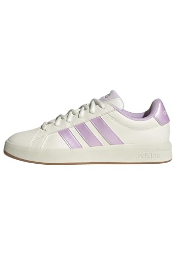 adidas Women's Grand Court Base 3.0 Shoes, core White/ice Lavender/Off White, 7 UK