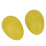 Se vende como un par Par De Maraca Musical Shaker Mano Plástico Percusión Huevo Azul/Rosa/Rojo/Verde - Limon amarillo