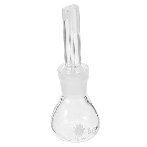 Hemobllo Glass Pycnometer Specific Gravity Bottle with Perforated Stopper for Lab Density Measurement Empty Reagent Storage Container for Industrial and Scientific Use