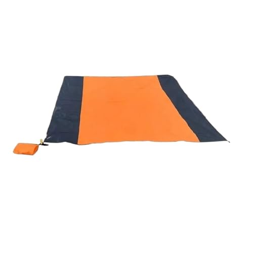2.1 * 2M Waterproof Sandproof Beach Blanket, Foldable Mat with 4 Corner Stakes,Compatible for Outdoor Camping Travel Vacation