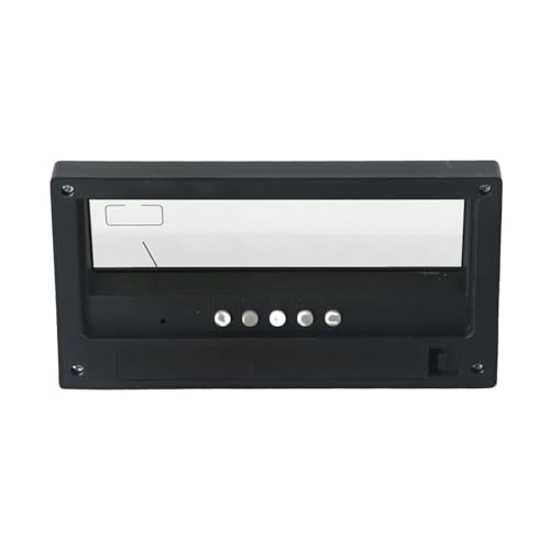 Eawfgtuw Reloj despertador digital higrómetro con pantalla LCD grande meteorológica, interior y humedad, función de repetición, calendario y visualización de día para el hogar (negro) - imagen 4