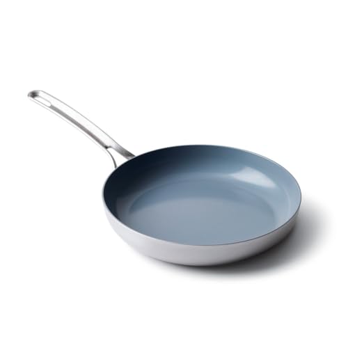 GreenPan X Food 52 Five-Two Essentials, Tri-Ply Stainless Steel Healthy Ceramic Nonstick 10 Frying Pan Skillet with Bonus Pan Protector, PFAS-Free, Multi Clad, Induction, Dishwasher-Oven Safe, Silver