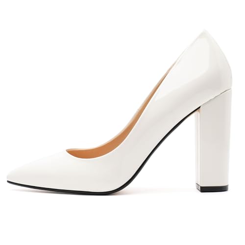 Image of Unisex High Heels for Men and Women 4.7 Inch Chunky Block Heels