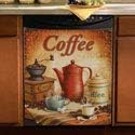 Vintage Coffee Dishwasher Cover