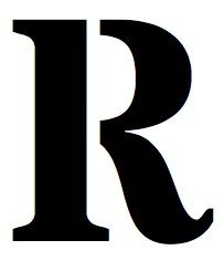 8x10 Large Letter Stencil from 4 Ply Mat Board-Stardos Font-Letter R