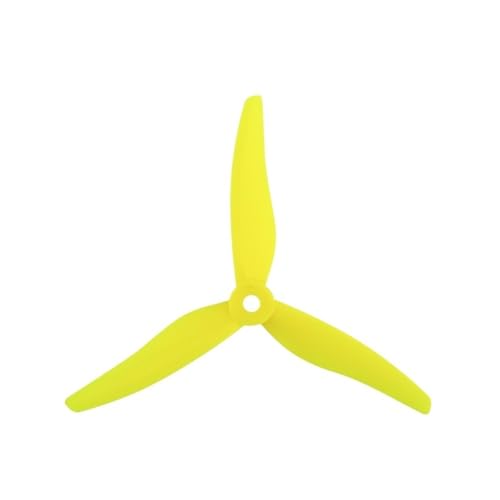 FPV���[�V���O�h���[���ɓK������51466 V2 5�C���`3�u���[�h�v���y��2�g(2Pairs Yellow)