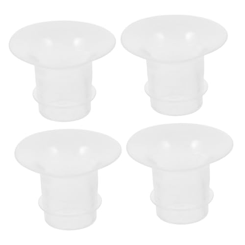 AOKWAWALIY 4 個 さく乳器の交換 インサート 取り外し可能なフランジカバー シリコーンポンプ部品 乳首トンネル 幼児用哺乳瓶 シリコン搾乳器 乳首測定ツール ワイドネックパンプス ベビー用品